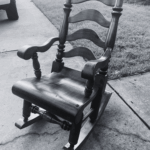Wooden rocking chair